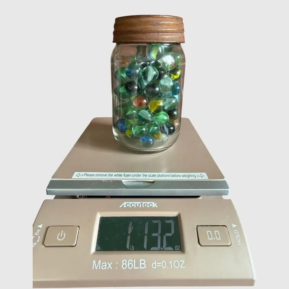Mason Jar Pint Canning Mid Century Vintage Marbles #4